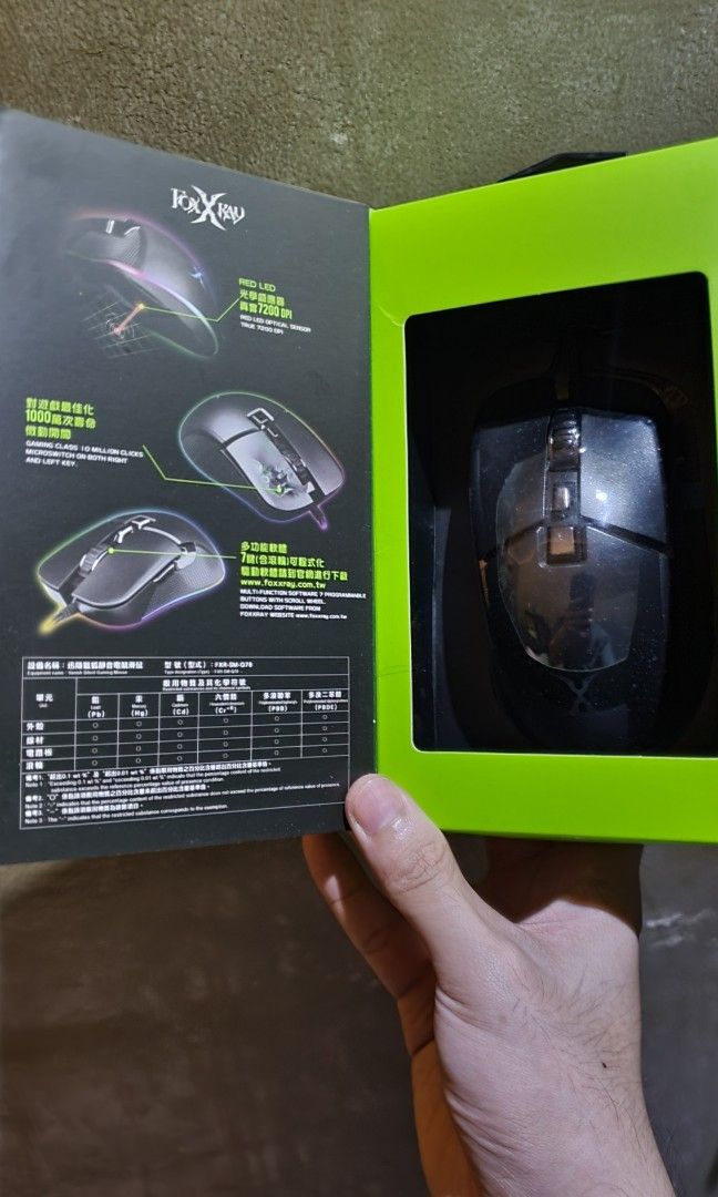 Gaming Mouse (Category: Computer Parts) located in Marikina City. Submitted by gonegonethankyou (Listing ID 1324324385, Image 2). Description: Brand new, 5 days only nagamit around night time lang nagagamit pag uwe galing work, browsing only and 1 hour gaming 7 programmable buttons, Very responsive and Silent Braided Cables May application to adjust the RGB, DPI RFS: Niregaluhan ako ng Logitech Mouse Meet ups around Marikina or LRT Marikina Stati