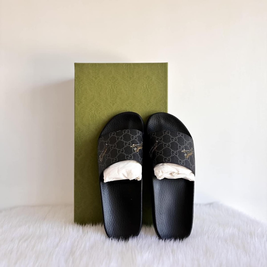 Gucci Monogram Slides for Men Size 7 9 only