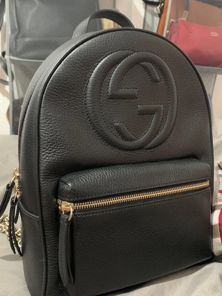 Gucci backpack chain hotsell