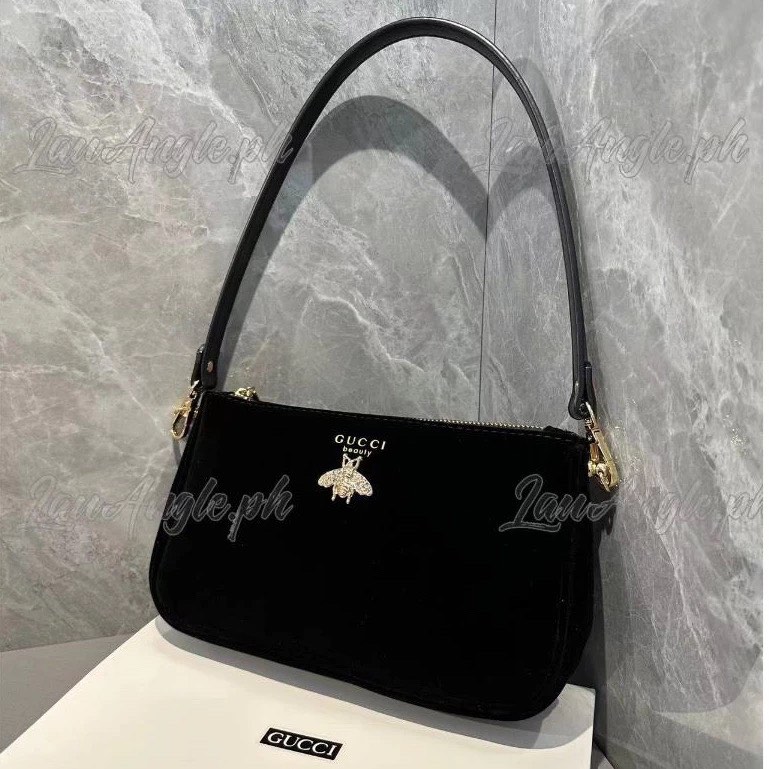 Gucci black velvet bag outlet