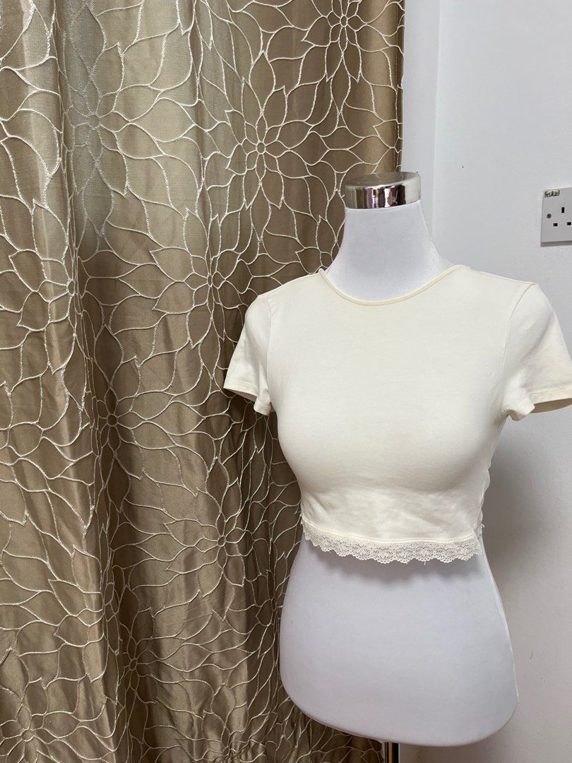 H M TOP CROP TOP BACKLESS Women s Fashion Tops Shirts on Carousell