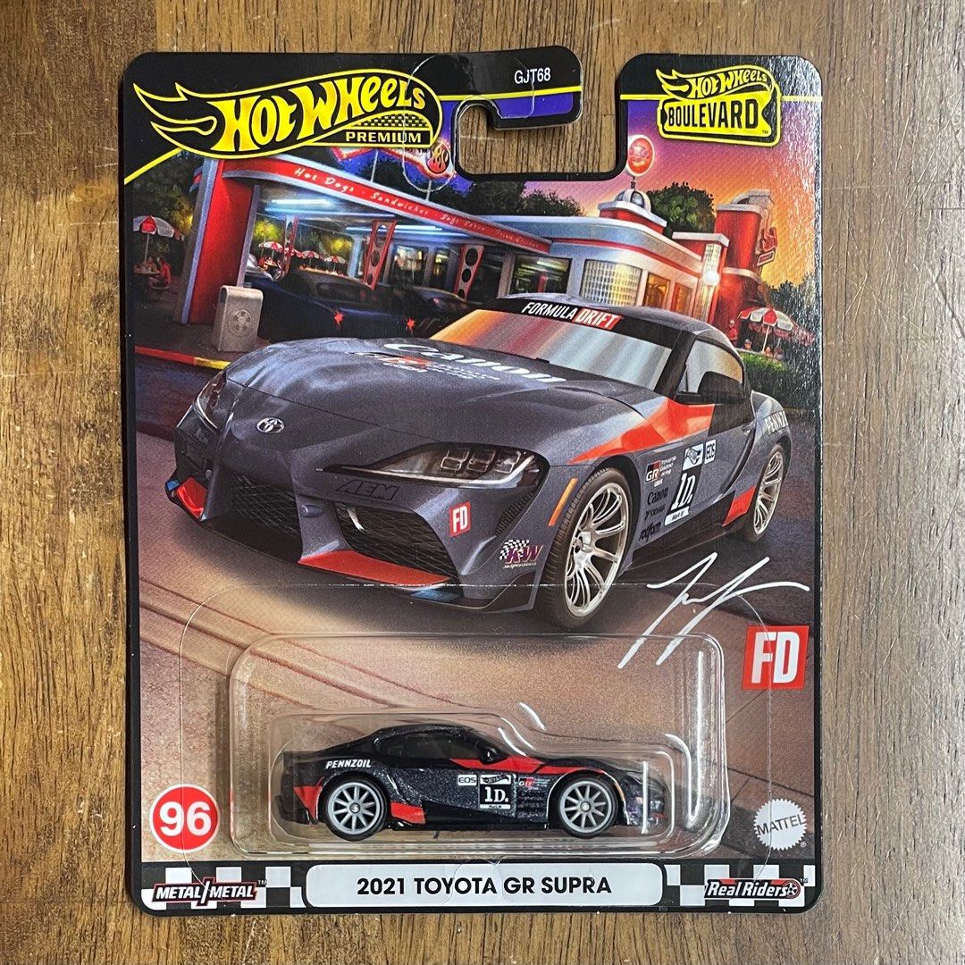 HOTWHEELS PREMIUM 2021 TOYOTA GR SUPRA Larry Chen, Hobbies & Toys