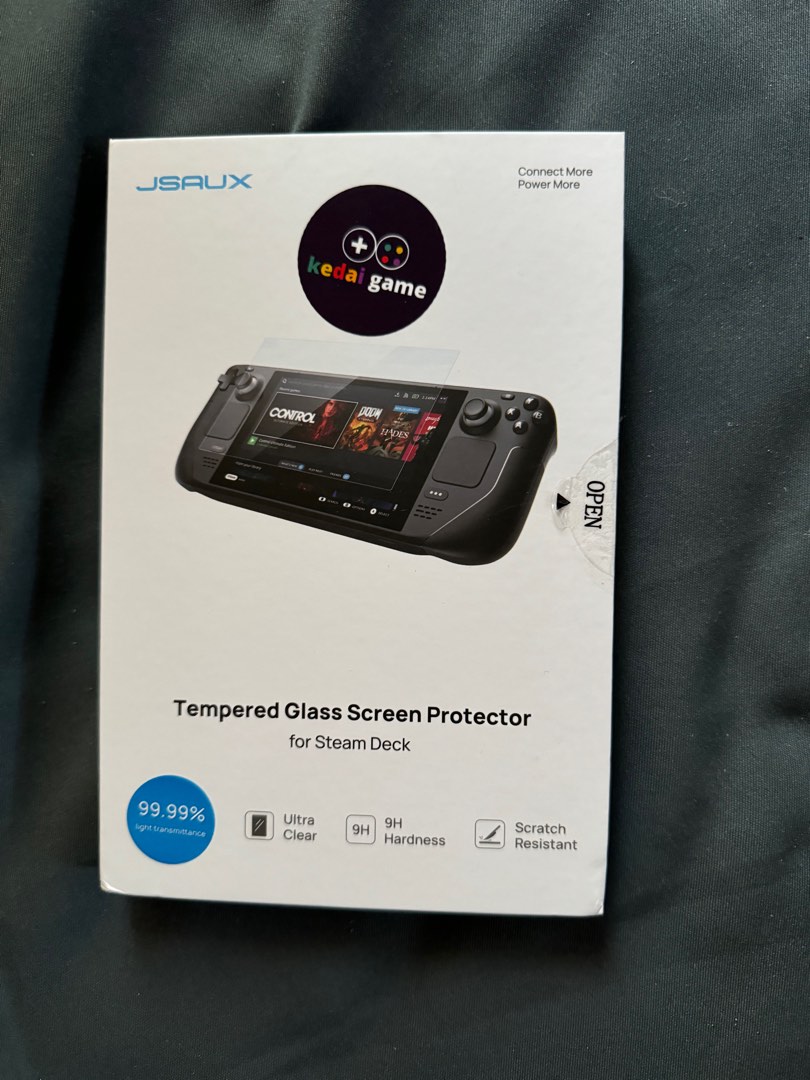 JSAUX Steam Deck Tempered Glass Screen Protector, Video Gaming, Gaming ...