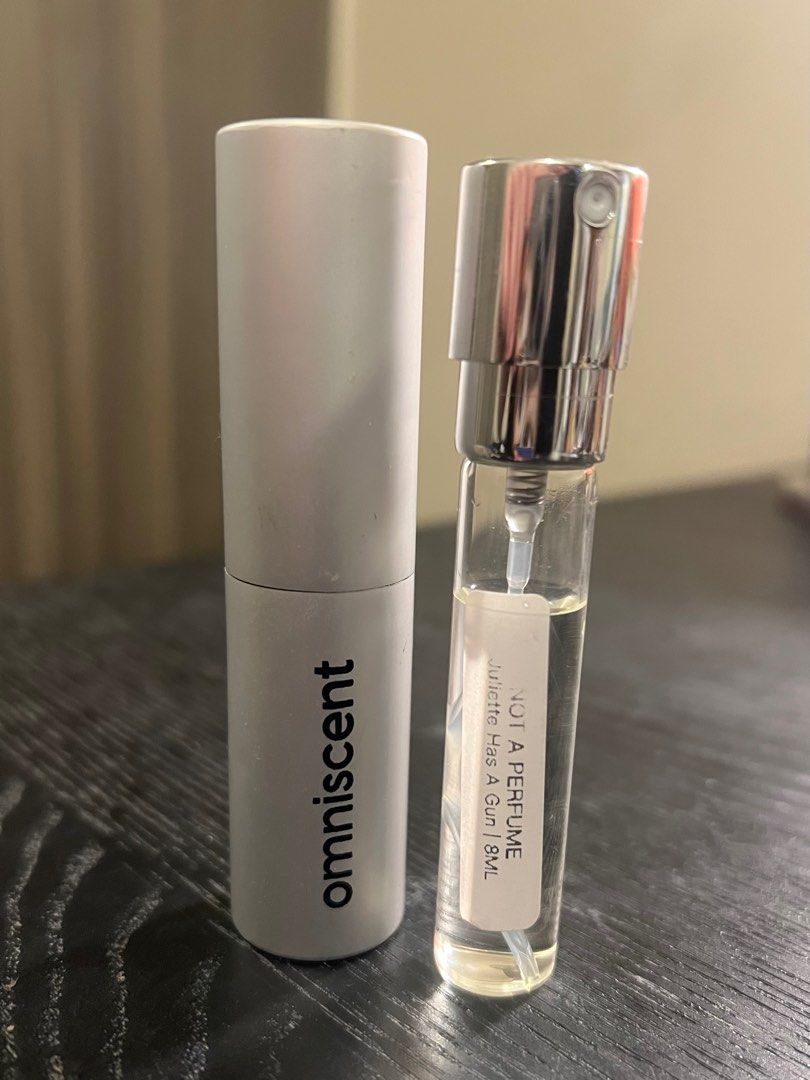 Juliette Has A Gun | Not A Perfume (5ml) (Category: Fragrance & Deodorants) located in Manila. Submitted by arieskill (Listing ID 1324301653, Image 1). Description: RFS: Doesn’t go well with my skin chemistry, had my friends try it too but they didn’t like it din. - Indulge in the unique and unconventional aroma of Juliette Has a Gun Not a Perfume Eau de Parfum. This fragrance challenges traditional notions of scent, offering a captivating and mi