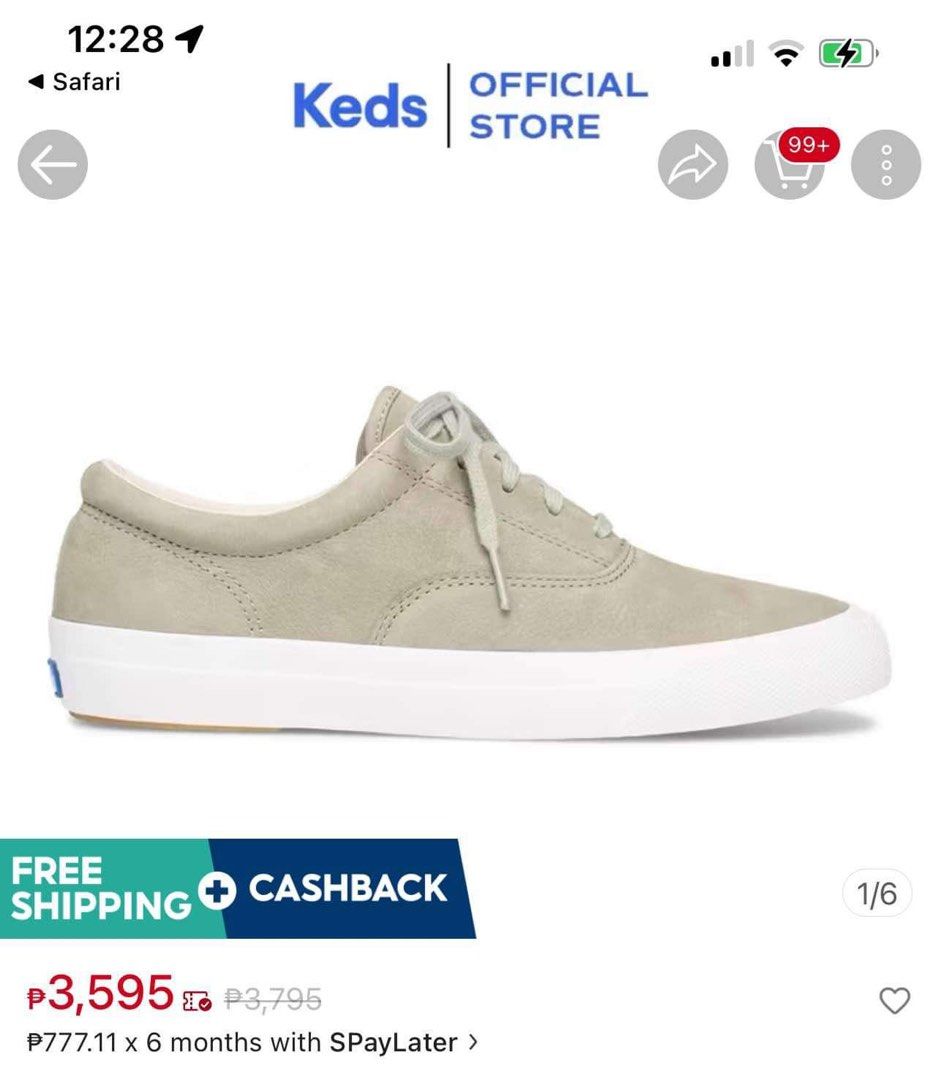 Keds anchor nubuck sage green Women s Fashion Footwear Sneakers on Carousell