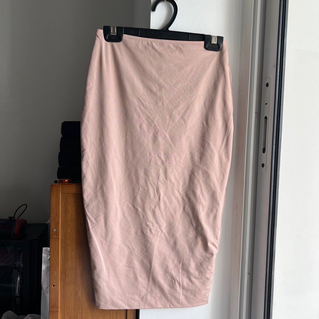 Kookai pink midi skirt clearance
