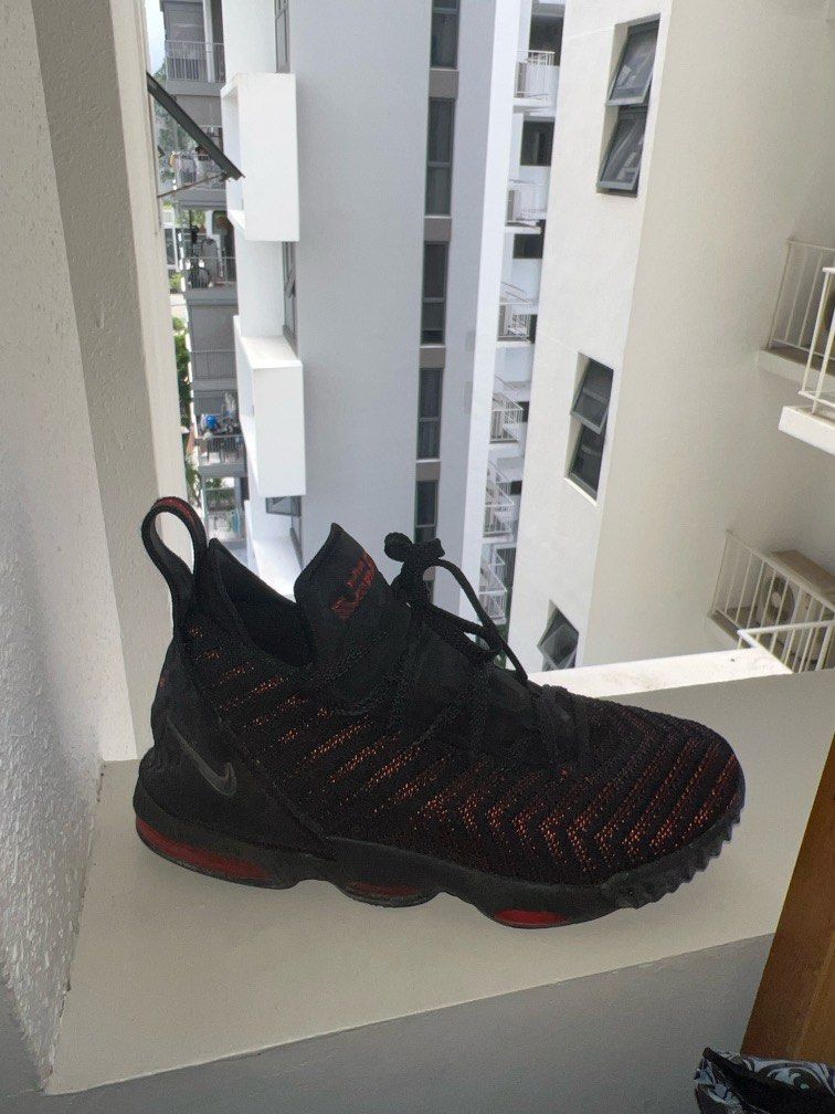 Lebron 16s black and red clearance