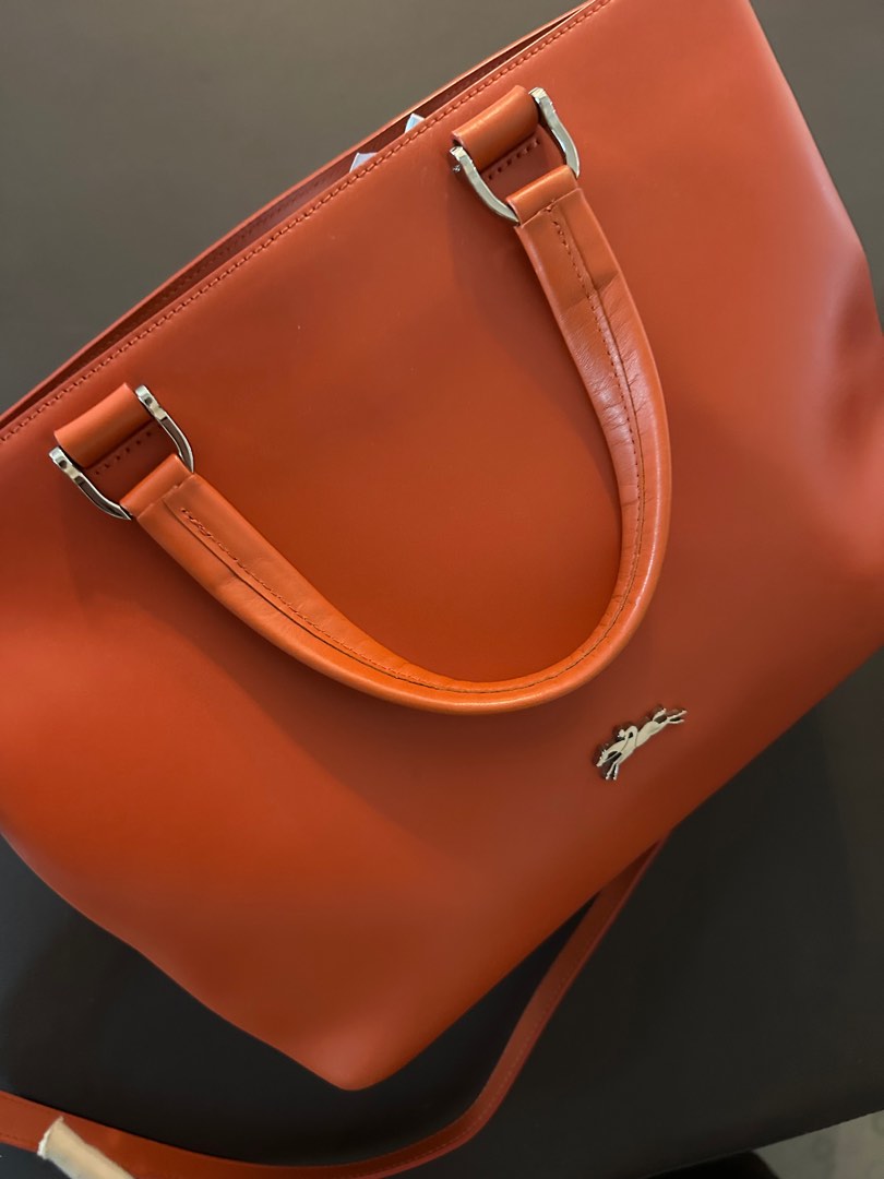 Longchamp Medium Honore 404 Leather Tote Luxury Bags Wallets on Carousell