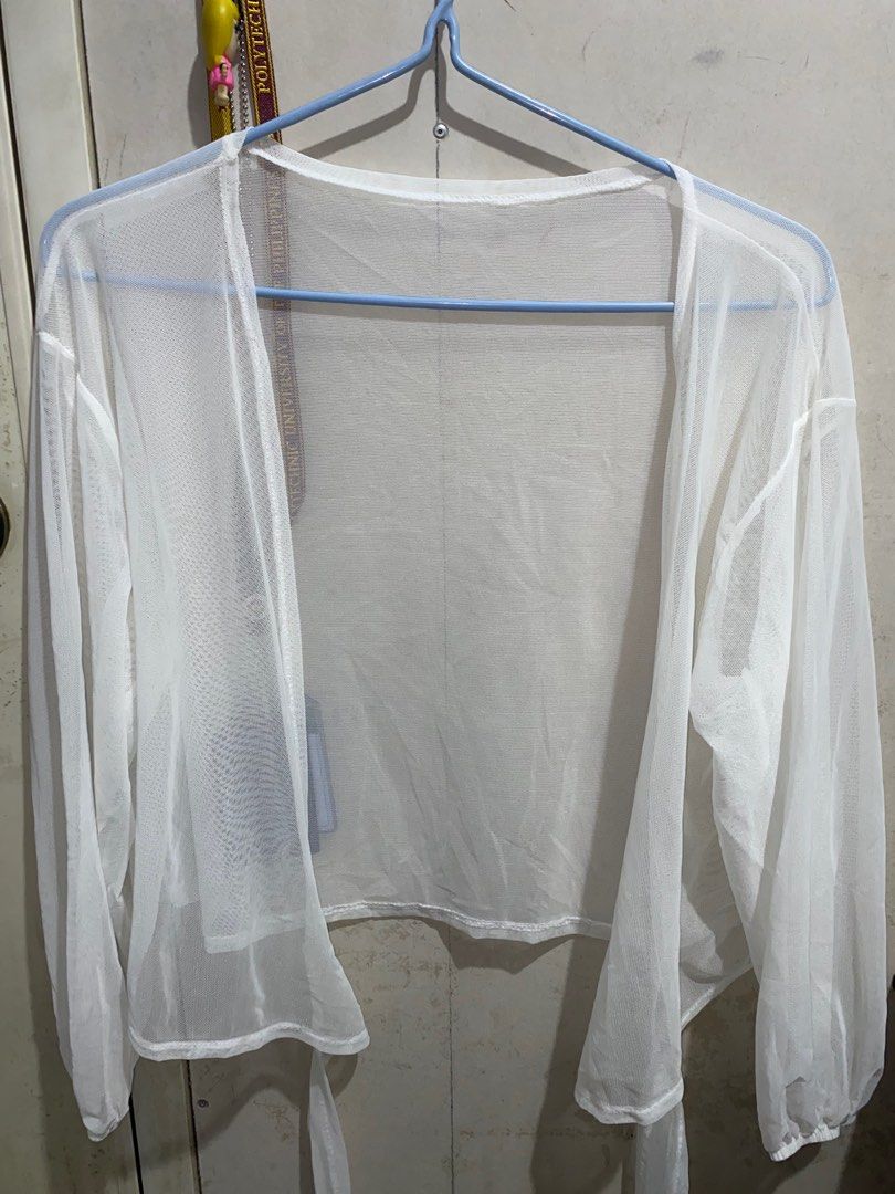 Mesh Longsleeve Cover Up (Free Size) (Category: Longsleeves) located in Manila. Submitted by stuffbyrdj (Listing ID 1324362101, Image 1). Description: Used once Perfect as a beach cover up.