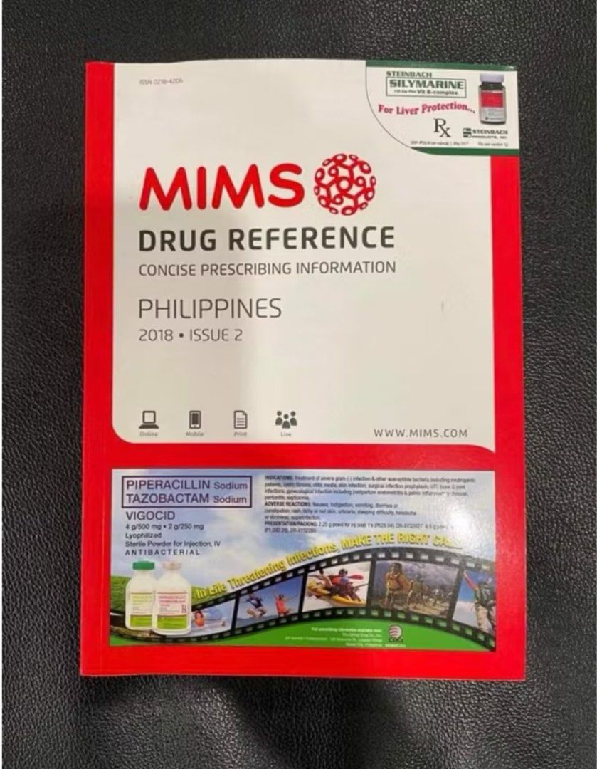 MIMS Drug Reference 2018 Issue 2 (Category: Textbooks) located in Quezon City. Submitted by shaect (Listing ID 1324198267, Image 1). Description: .