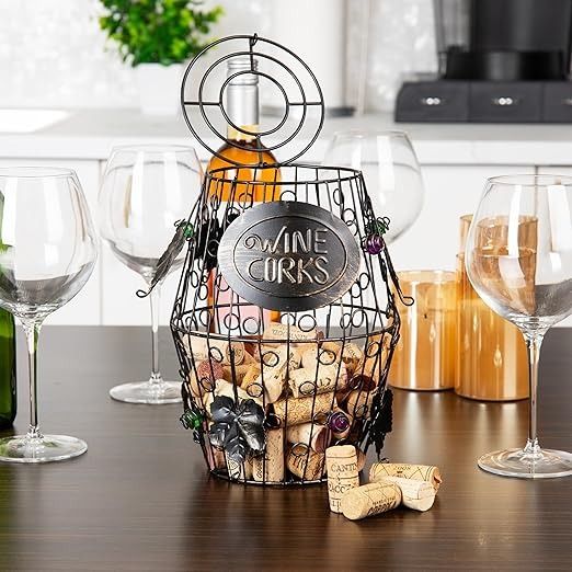 Mind Reader Wine Barrel Cork Holder Wine Cork Holder Cork Storage Bronze Furniture Home Living Home Decor Other Home Decor on Carousell