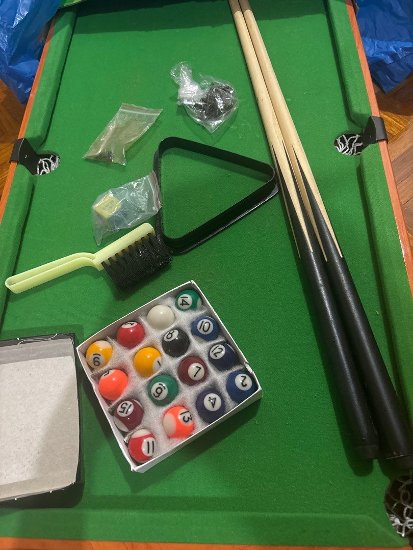 Pool Table Rm100 Mini Portable Pool Billiard Table, Hobbies & Toys, Toys & Games on ...