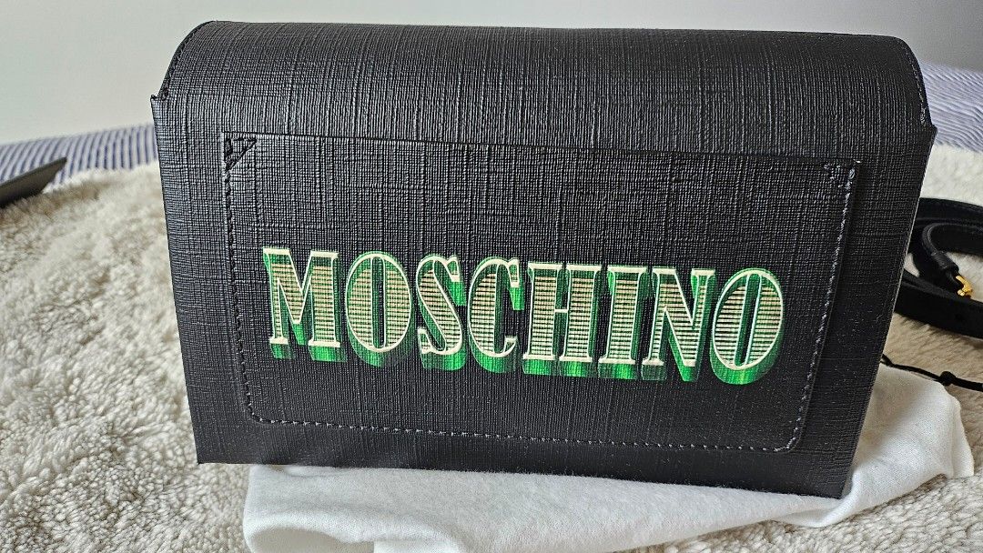 Moschino green velvet bag top