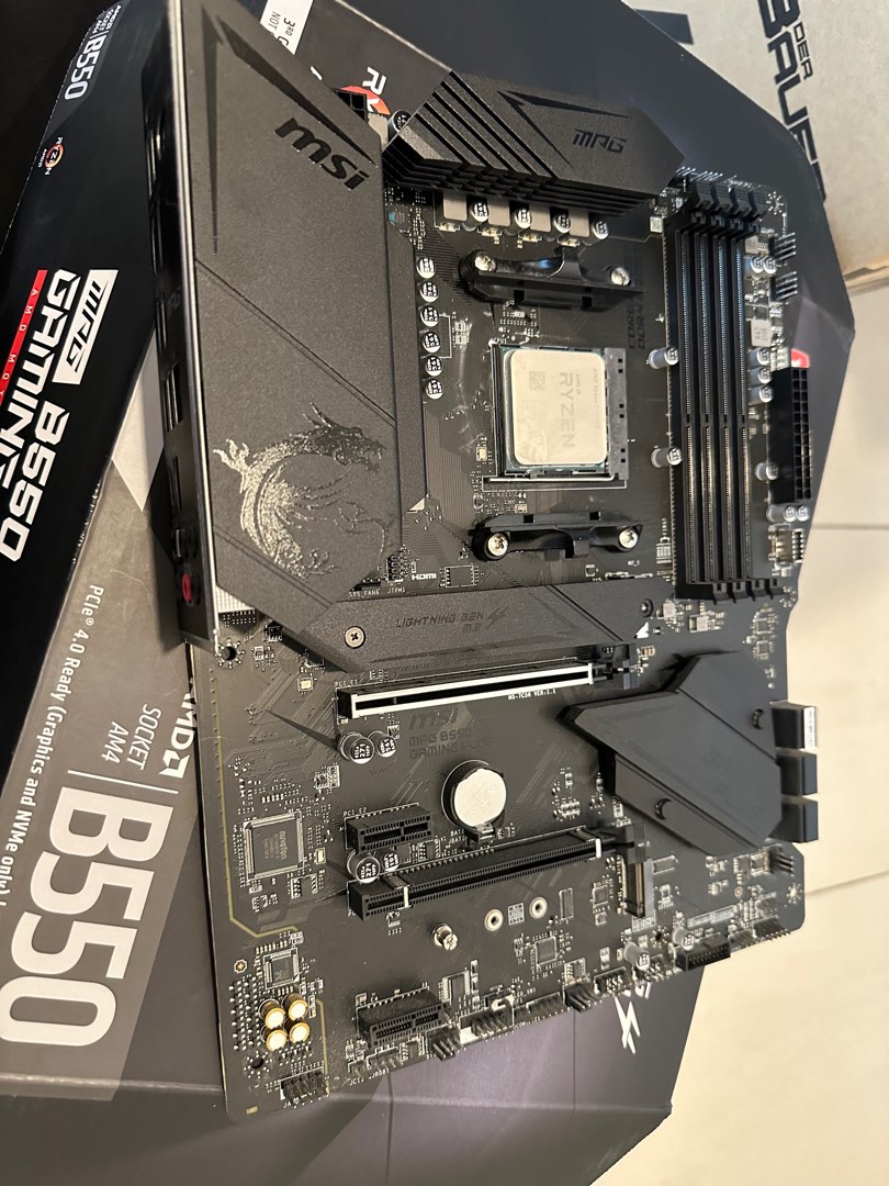 MSI B550 Gaming Plus + Ryzen 7 5800X, Computers & Tech, Desktops on Carousell