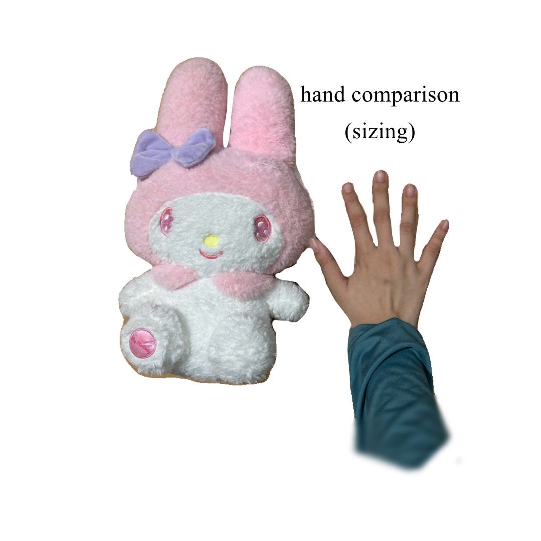 MY MELODY PLUSHIE; AUTHENTIC (FROM KOREA) (Category: Plushies & Soft Toys) located in Manila. Submitted by sevians (Listing ID 1324328179, Image 3). Description: -CAN REQUEST POSSIBLE LOWER PRICES -Please REFRAIN from refunding, we highly suggest making sure you are okay with your purchase to avoid hassle. -AUTHENTIC -MY MELODY FROM SANRIO.