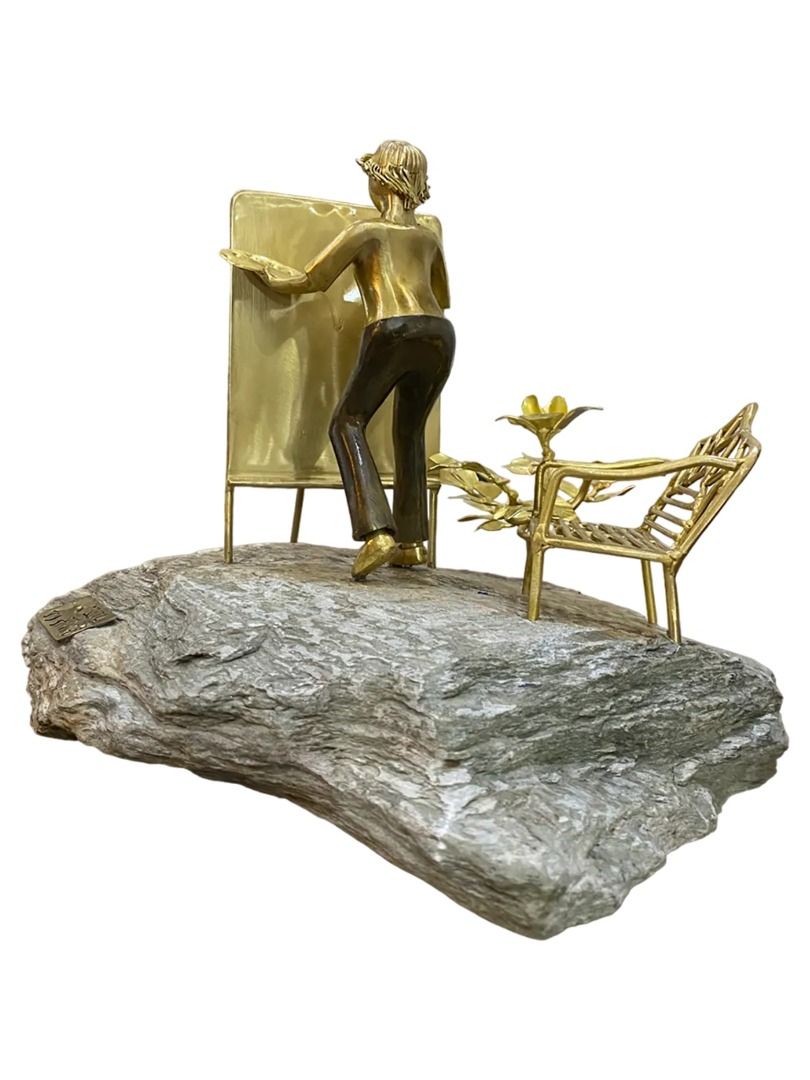 Painter - Ronald Castrillo (Category: Art & Prints) located in Taguig. Submitted by drybrushgallery (Listing ID 1324183328, Image 2). Description: Painter Ronald Castrillo, 2024 Artwork in Formed and Welded Brass and Sheets Artwork Dimension: 10" x 10" x 9" with Certificate of Authenticity PM FOR INQUIRY 0919 005 0750 .