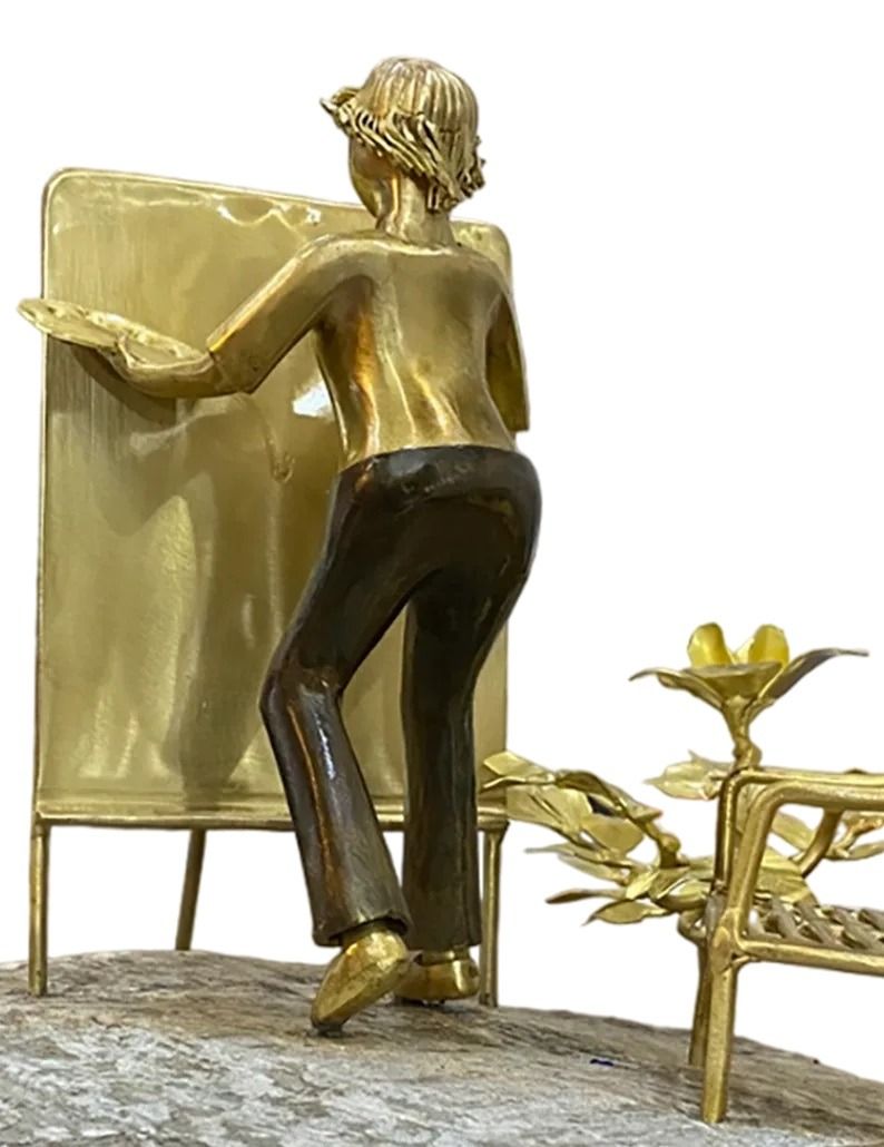 Painter - Ronald Castrillo (Category: Art & Prints) located in Taguig. Submitted by drybrushgallery (Listing ID 1324183328, Image 3). Description: Painter Ronald Castrillo, 2024 Artwork in Formed and Welded Brass and Sheets Artwork Dimension: 10" x 10" x 9" with Certificate of Authenticity PM FOR INQUIRY 0919 005 0750 .