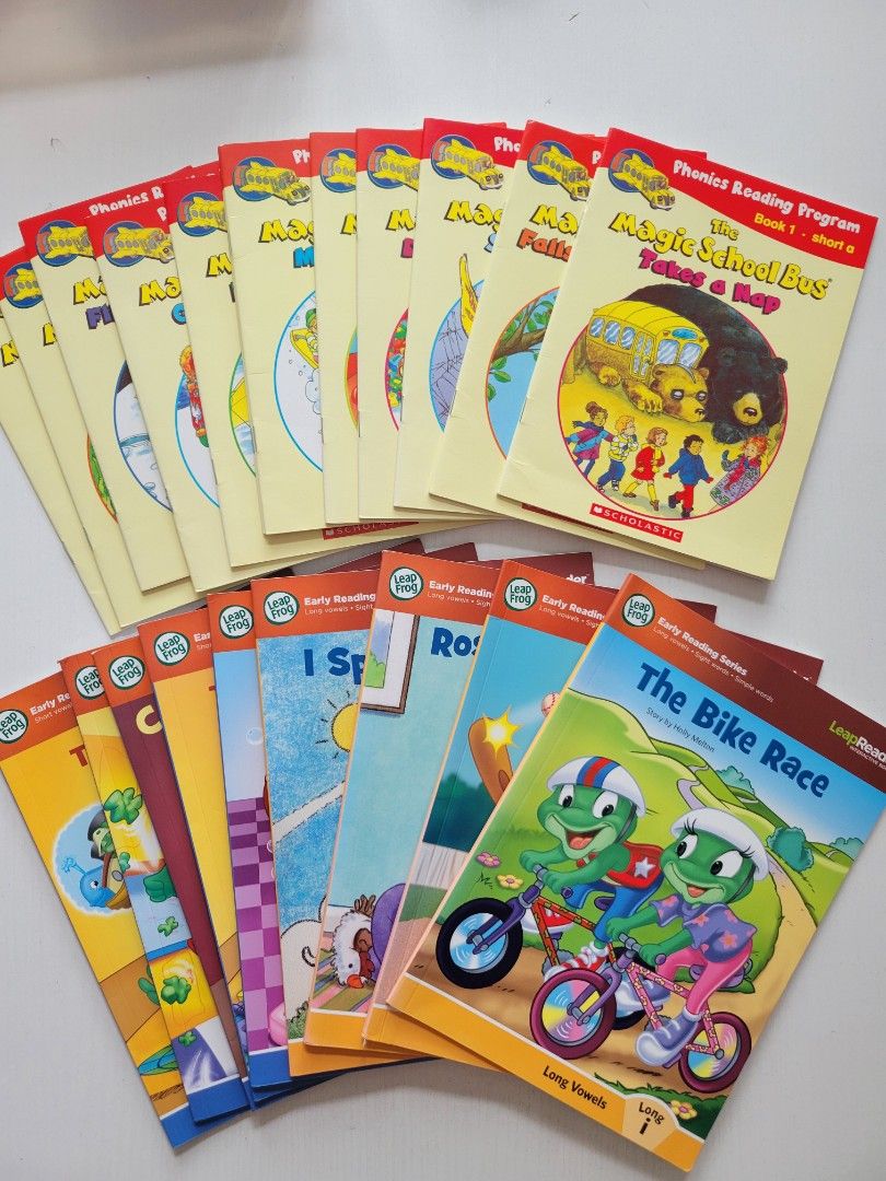 Phonics reading program （分類：嬰兒玩具）位於 Hong Kong。 由 kellyup 提交（商品編號 1324217334，圖片 1）。簡介： 適合K2-K3 $50/sets the magic school bus oxford reading tree phonics reading story $120/ all 不議價。