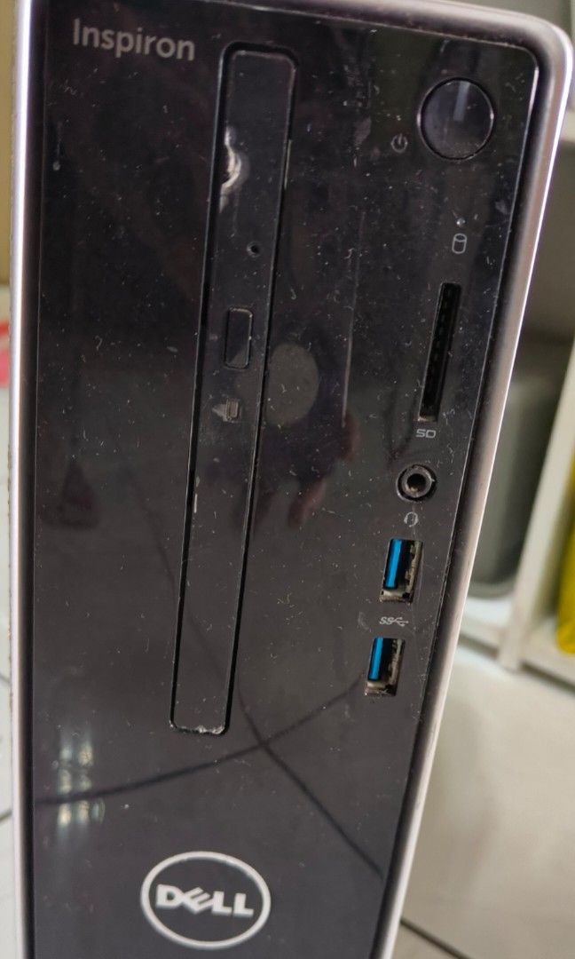 Portable Dell Inspiron (Category: Desktops) located in Quezon City. Submitted by smilebabymitch (Listing ID 1324203679, Image 1). Description: kyo na po mgcheck ng specs nyan buo nabili pwede basic online magamit din po word excel etc..