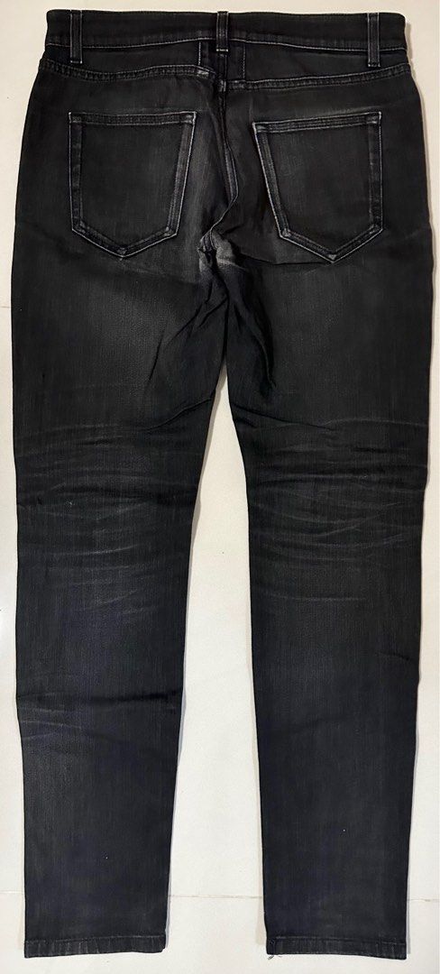 Saint Laurent Black Skinny Fit Denim Jeans Men s Fashion Bottoms Jeans on Carousell