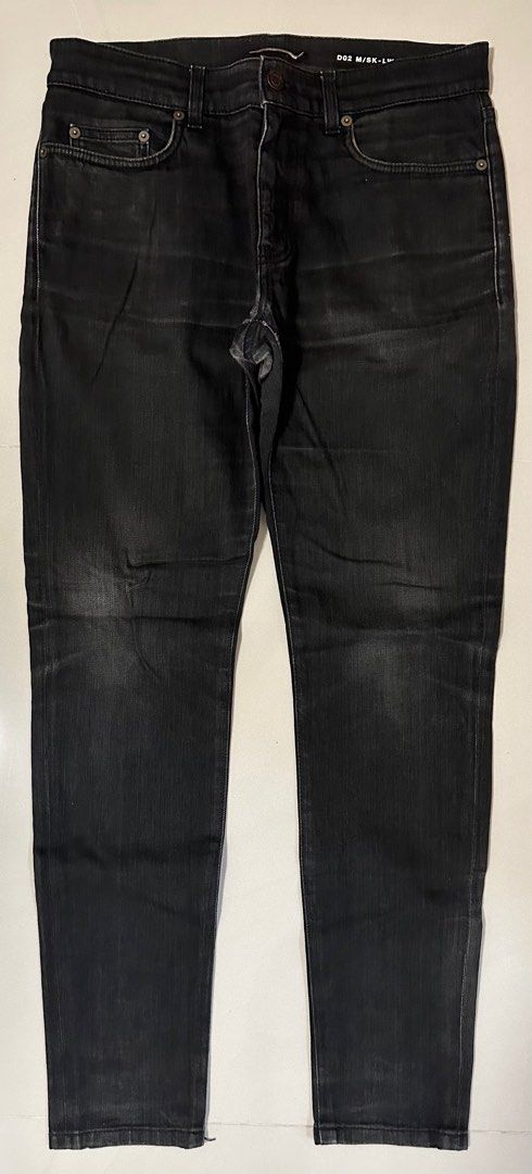 Saint Laurent Black Skinny Fit Denim Jeans Men s Fashion Bottoms Jeans on Carousell