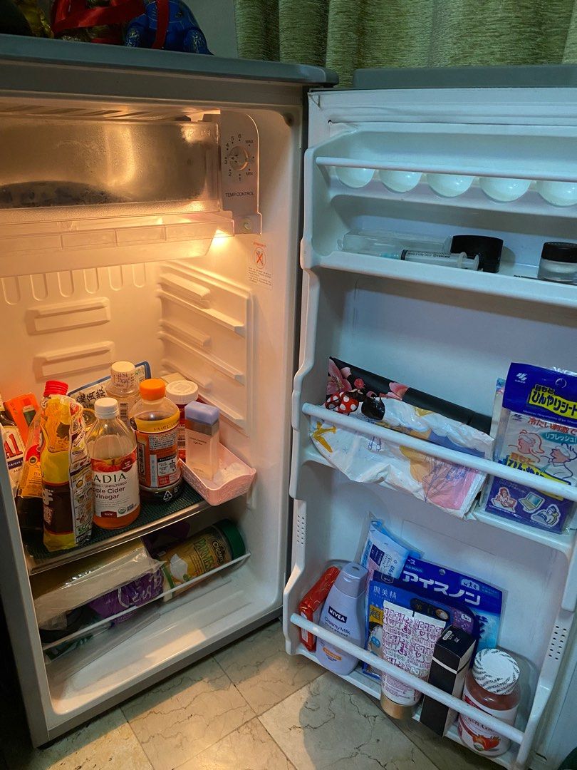 Sanyo Small Gray Refrigerator (Category: Refrigerators and Freezers) located in Makati City. Submitted by declutterteacher (Listing ID 1324300492, Image 3). Description: - No issues - 2010 Model RFS: Decluttering.