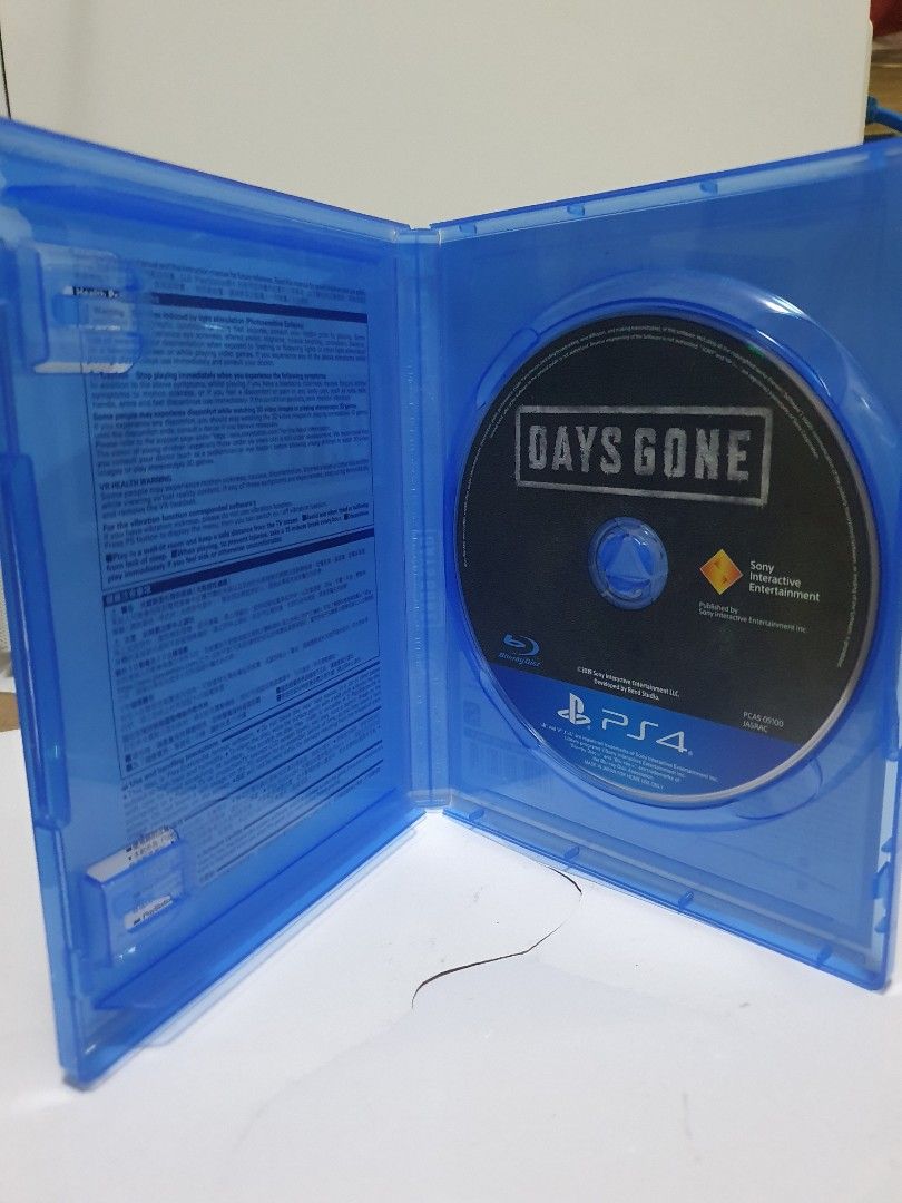 Selling Days Gone Sony Ps4/PS5 (Category: PlayStation) located in Quezon City. Submitted by itemsforadoption (Listing ID 1324309729, Image 3). Description: Rfs: Its 2024! Happy New Year! Hoping you have a good year ahead of you! If you have questions feel free to send a message. Though I'll most likely be able to reply from 10am to 8pm. Please be patient and understanding. Decluttering games and items that I've picked up or for friends and family