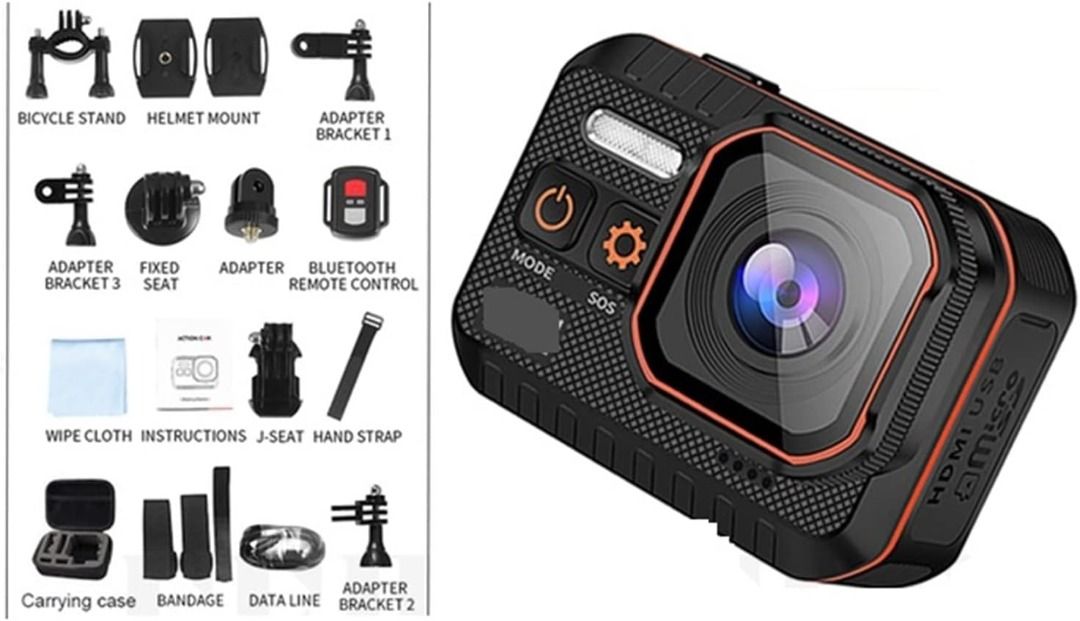 實體店鋪/SF (Cam $598 /With 128GB $628) VIRAN 4K 60FPS HD Action Camera ...