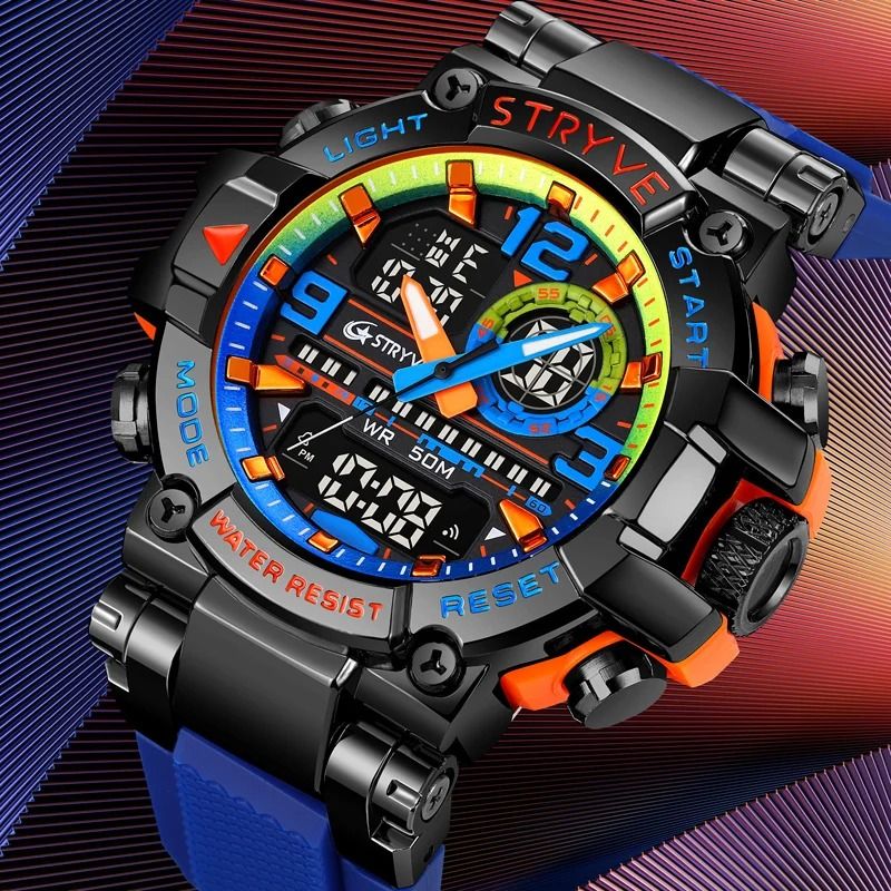 STRYVE Top Brand Men s Digital Watch Waterproof Sport Wristwatch for Men Military Electronic Watches High Quality Male Gifts Carousell