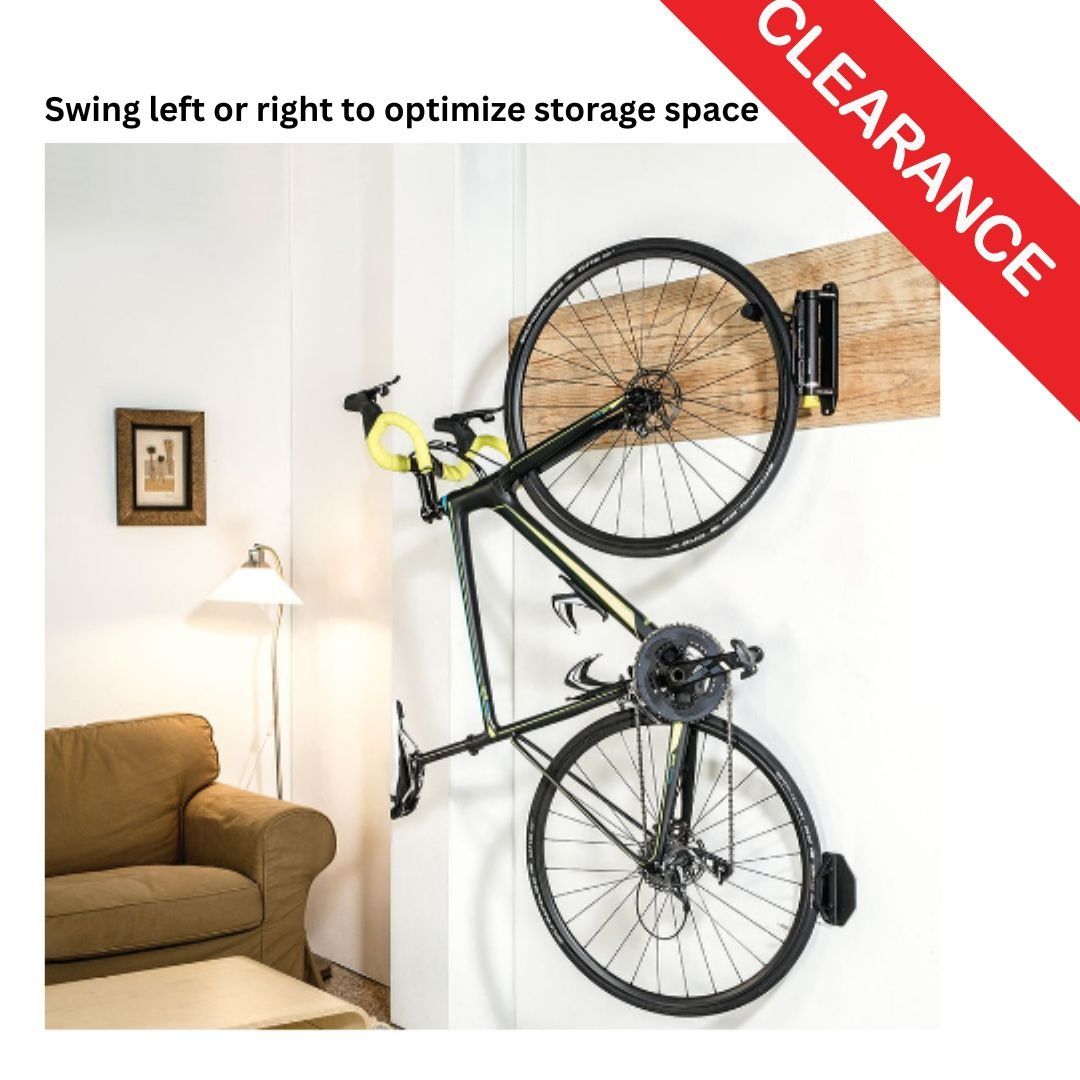 Swing up bike holder sales