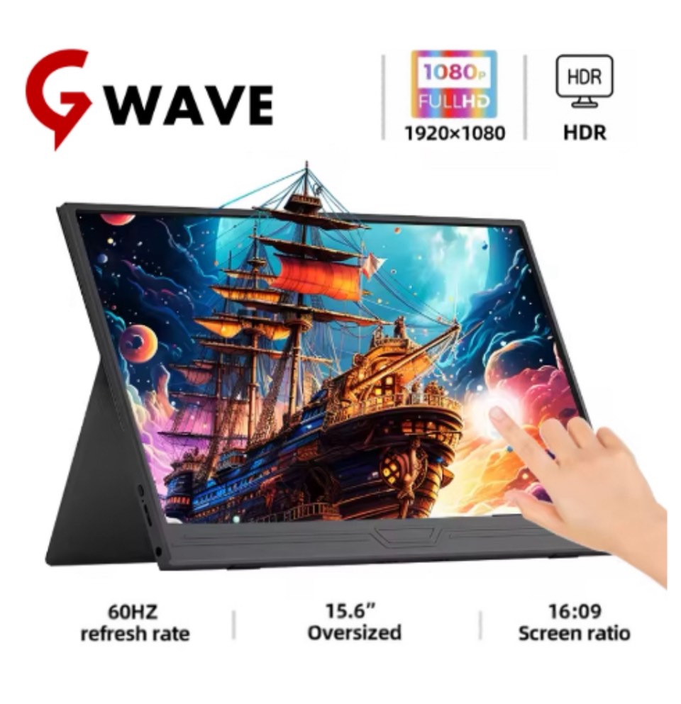 [TouchScreen] 15.6” Portable Monitor FHD 1920*1080 Full HD Working ...