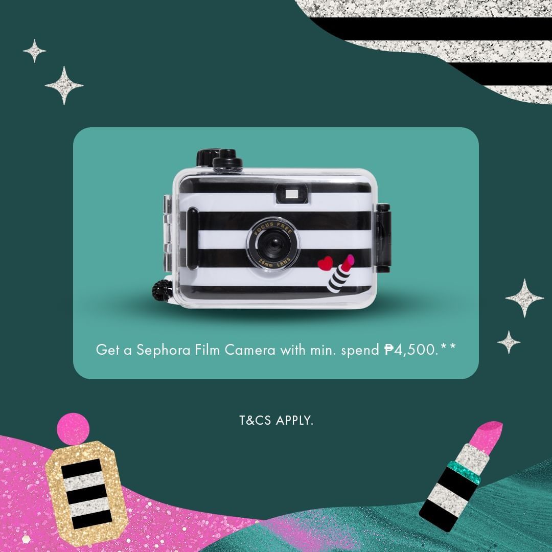 Vintage Style Black & White Stripes Reusable Ultra Compact 35mm Camera ...