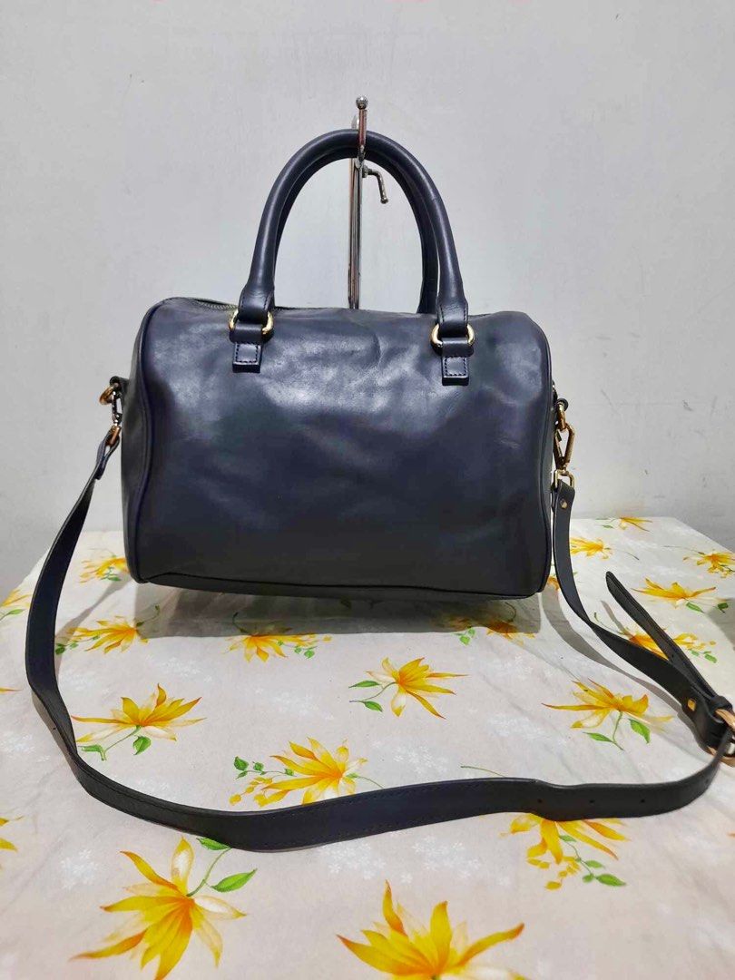 ZARA WOMAN gray leather 2way doctors bag Everything Else Others on Carousell