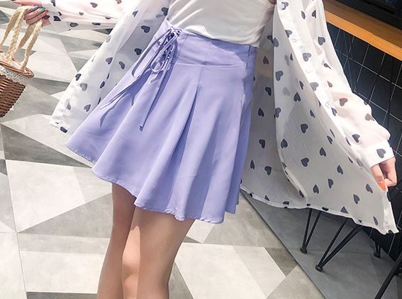 Plus size lilac skater skirt store