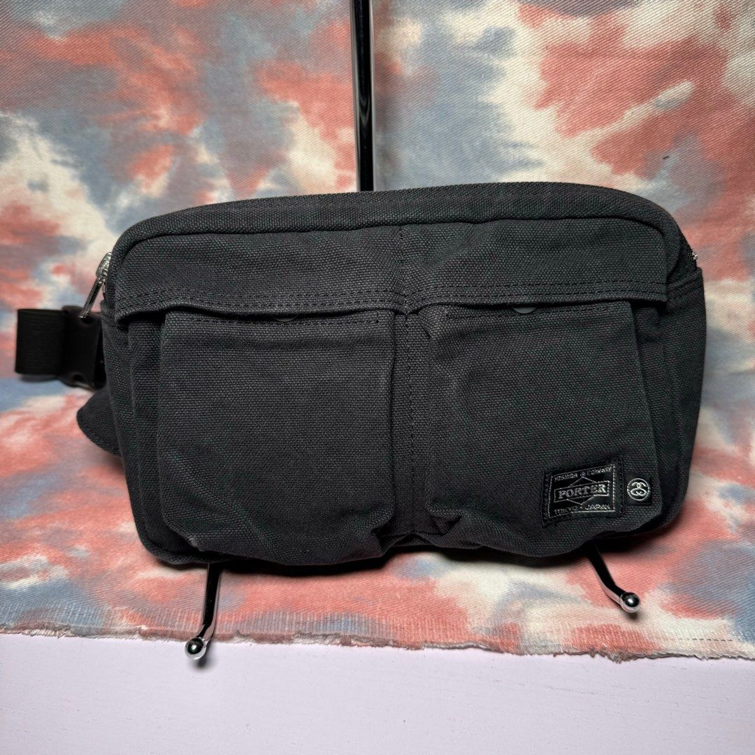 [PORTER×Stussy] Waist Bag Stussy Lightweight waist bag, black – Norwood