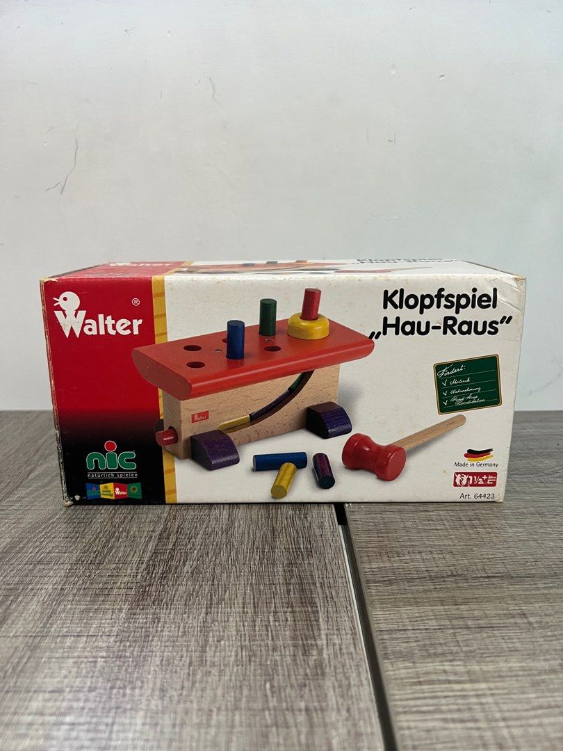Hape Walter Klopfspiel HAU-RAUS 木製おもちゃ Walter Klopfspiel Hau-Raus 木製おもちゃ（益智敲木玩具 Wooden