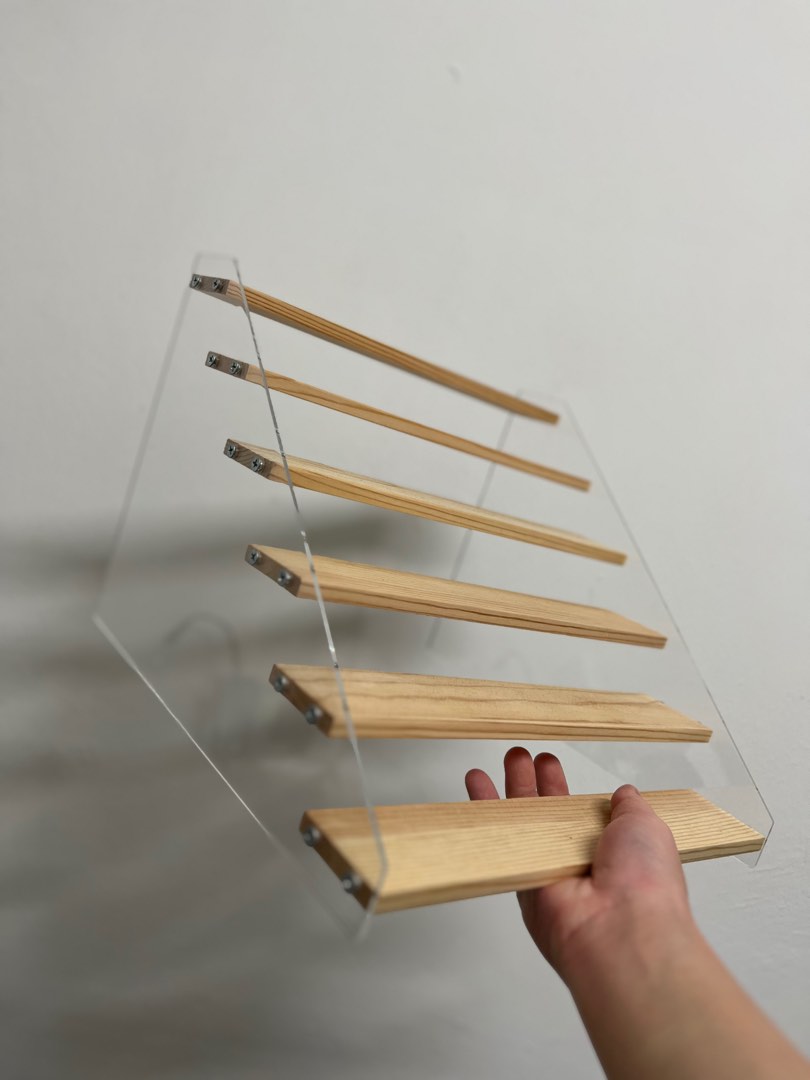 Acrylic Display Rack 6-Tier, Furniture & Home Living, Home Decor, Other ...
