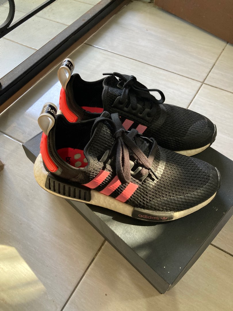 Bold Red Nmd R1 Womens Black Red Sepatu Nmd R1 Black Red Green