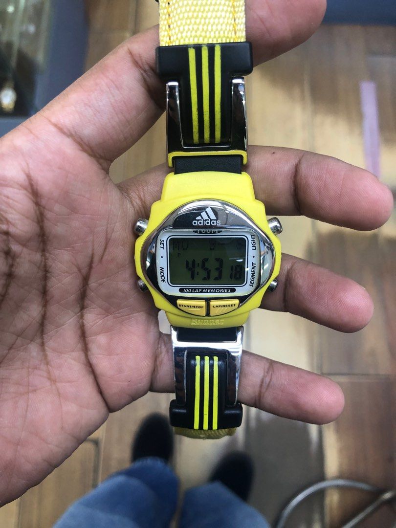 adidas running watch y2k made in japan