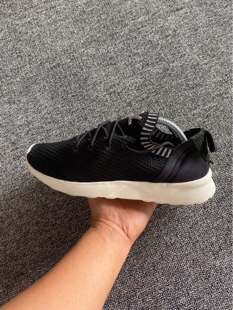 ADIDAS ZX FLUX ADV PRIMEKNIT BLACK, Fesyen Wanita, Sepatu di Carousell