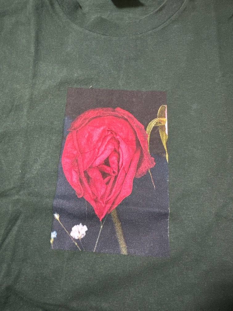 Araki x Supreme Rose Tee Men s Fashion Tops Sets Shirts on Carousell