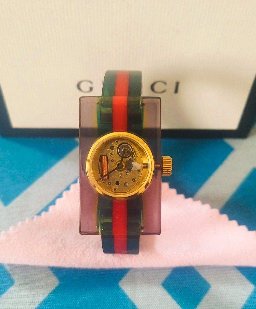 Gucci plexiglass watch review sales