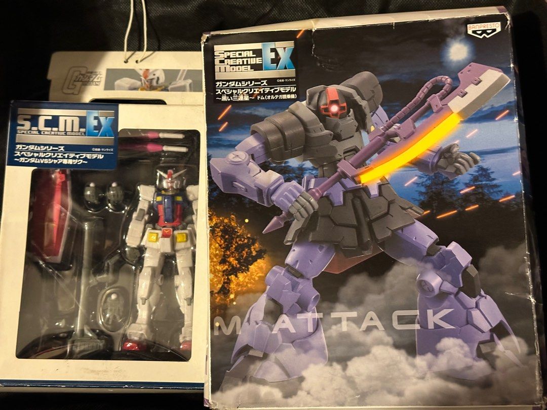 Banpresto SCM EX 超高可動高達RX-78-2 + 黑色三連星大魔MS-09 Banpresto SCM EX 超高可動高達RX-78-2 + 黑色三連星大魔MS-09