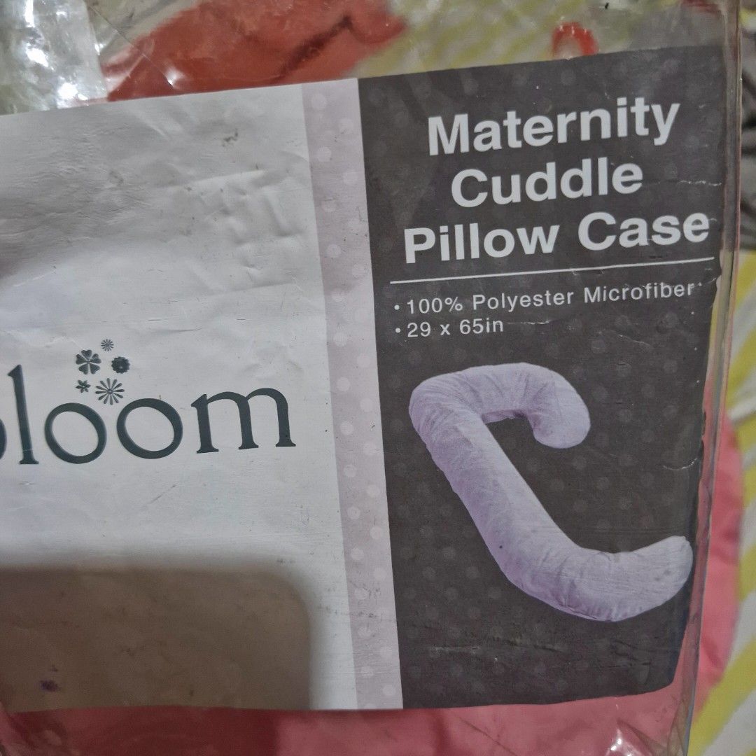 Bloom Maternity Cuddle Pillow Case (Category: Maternity Care) located in Marikina City. Submitted by mypeculiarcloset (Listing ID 1324475259, Image 1). Description: Bloom Maternity Cuddle Pillow Case COLOR: Pink 100% Polyester Microfiber 29 x 65 in 2 pieces available RFS: Extra. MOP: Bpi Island/BDO/Maya.