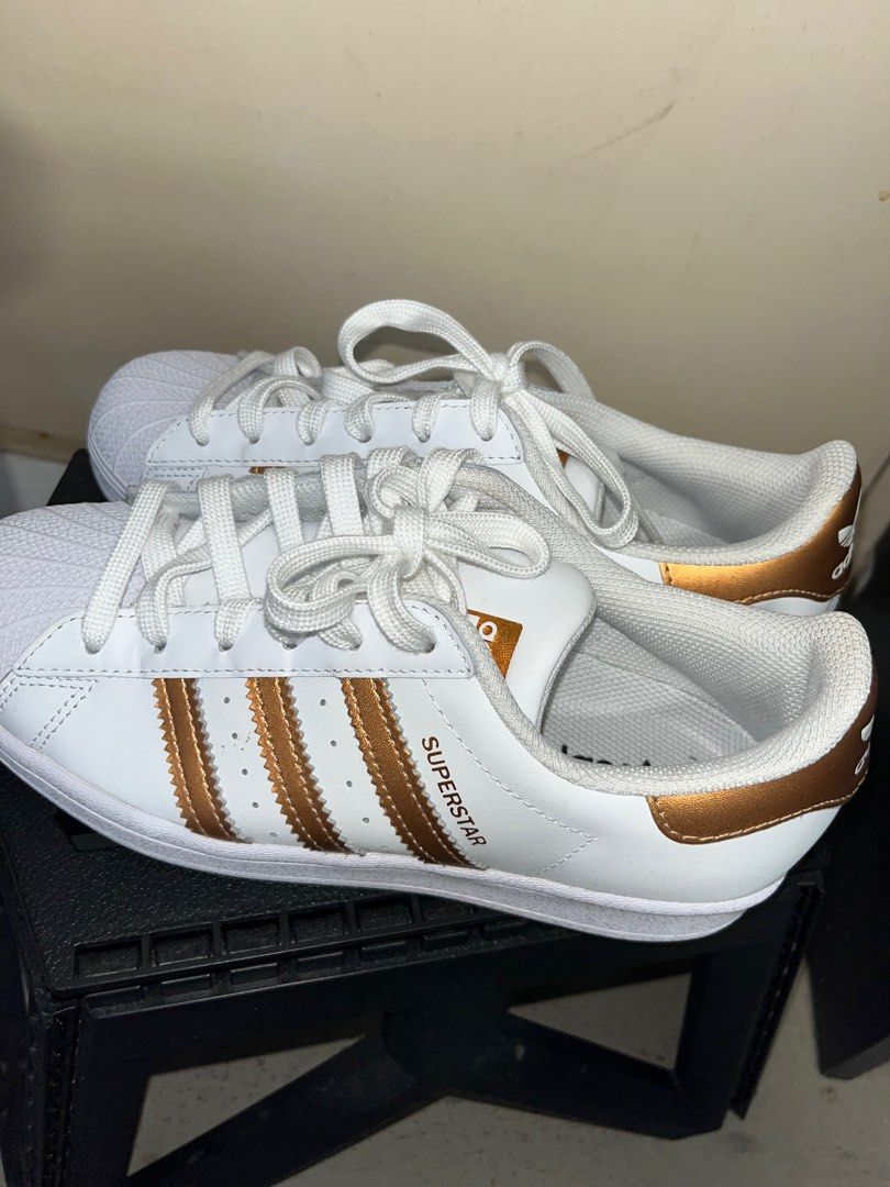 BNIB WMNS Adidas Superstar White Copper Metallic FX7484 Women s Fashion Footwear Sneakers on Carousell