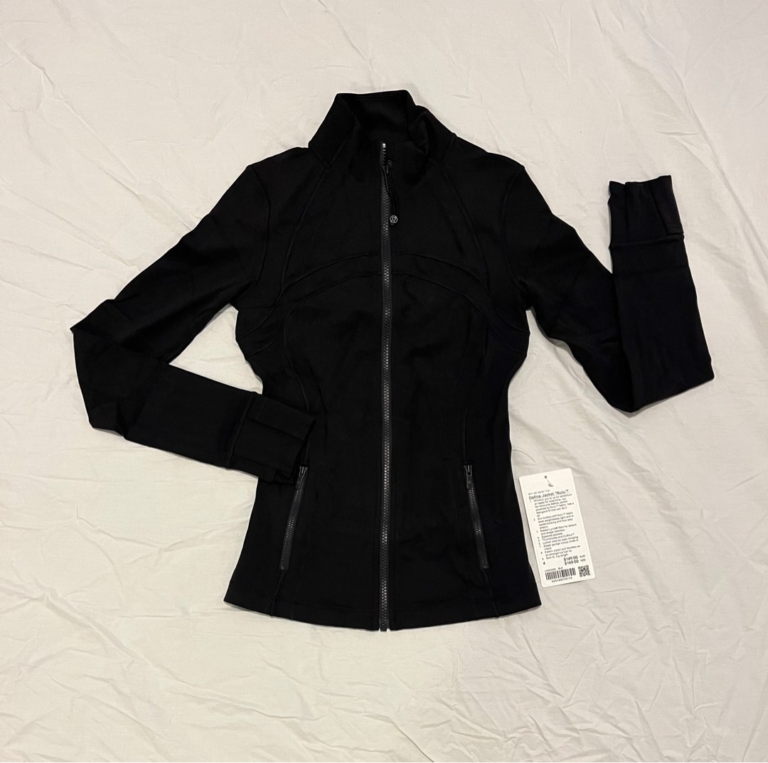 BNWT Lululemon Define Jacket Nulu Size 4 BLACK Women s Fashion Activewear on Carousell