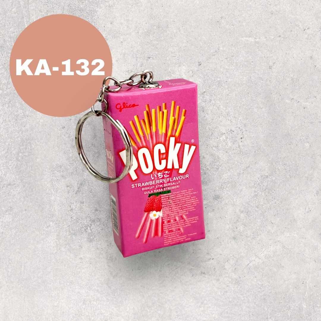 BUY 2 ANY ITEMS FREE DELIVERY MAILING Strawberry Pocky 3D Mini Keychain Pink Package Stick Snack Imitation Key Ring Key Holder Bag Charm GSGKA 132 Hobbies Toys Travel Travel Essentials
