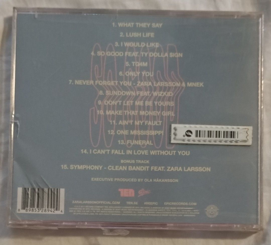 Zara Larsson ザララーソン直筆サイン入り CD SO GOOD So Good CD – Zara Larsson US