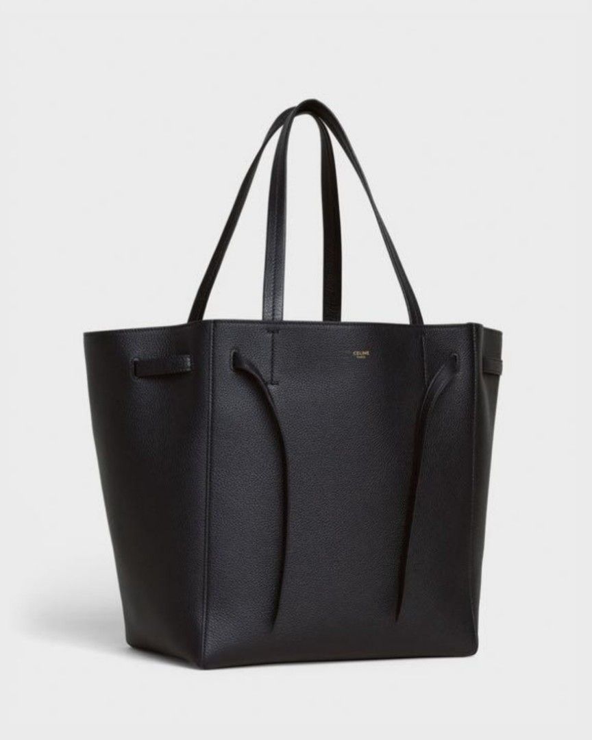 Celine cabas tote black top