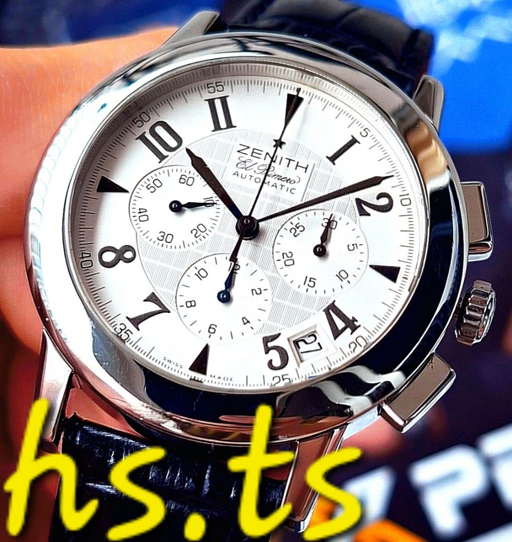 CHEAPEST Zenith El Primero Port Royal White 40mm Automatic Chronograph Sports Watch Discontinued Luxury Watches on Carousell
